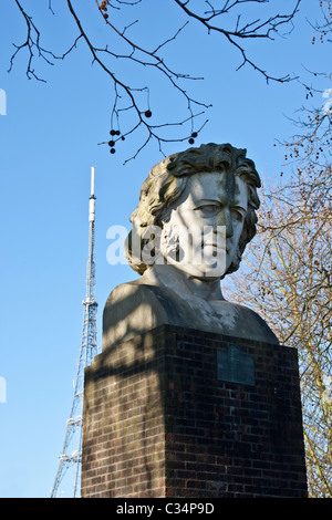 Statue von Sir Joseph Paxton den Schöpfer des Crystal Palace Stockfoto