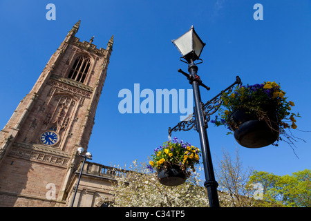 Die Kathedrale von Allerheiligen bekannt als Derby Kathedrale Derby Stadtzentrum Derbyshire England GB UK EU Europa Stockfoto