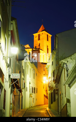 Iglesia Parroquial de Santiago Apóstol, Iznajar Dorf, Provinz Córdoba, Andalusien, Spanien Stockfoto