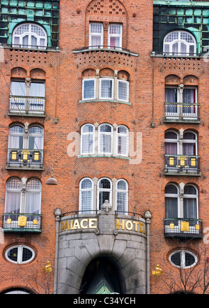 Fassade des Jugendstils Palace Hotel Kopenhagen Dänemark Skandinavien Stockfoto