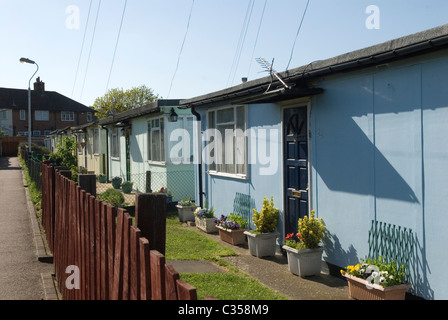 Vorgefertigtes Gehäuse Catford South London Borough of Lewisham. Excalibur Estate eine Nachkriegsfertigbau-Entwicklung mit rund 200 Häusern. 2010er, 2011 HOMER SYKES Stockfoto