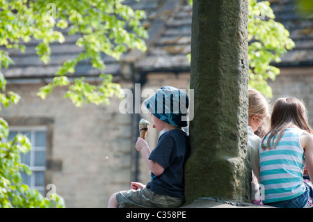 dass ein Eis auf Masham Cross auf dem Marktplatz Stockfoto