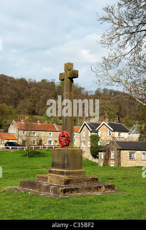 Das Dorf Kreuz, Hutton-le-Hole Dorf Stockfoto