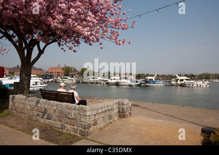 Oulton Broad Suffolk Norfolk Broads Stockfoto