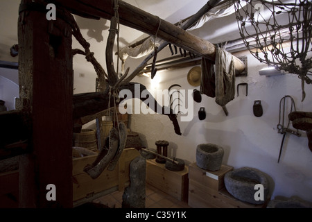 Stadtmuseum, Lingua, Insel Salina, Äolischen Inseln, Sizilien, Italien Stockfoto