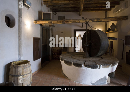 Stadtmuseum, Lingua, Insel Salina, Äolischen Inseln, Sizilien, Italien Stockfoto