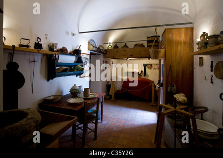 Stadtmuseum, Lingua, Insel Salina, Äolischen Inseln, Sizilien, Italien Stockfoto