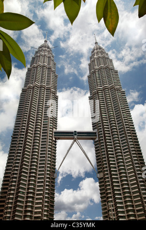 Die Petronas Towers Kuala Lumpur Stockfoto