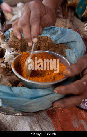 Gewürz mischen Altstadt, Harar, Äthiopien, Afrika Stockfoto