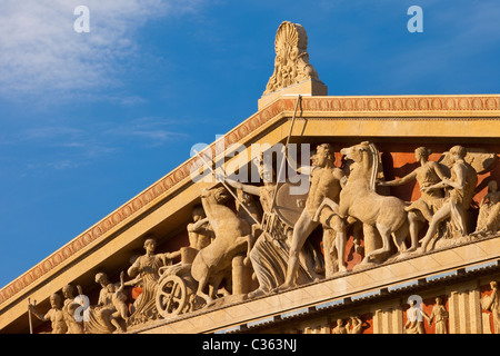 Einzelheiten zu den Parthenon Replica Nashville Tennessee USA Stockfoto