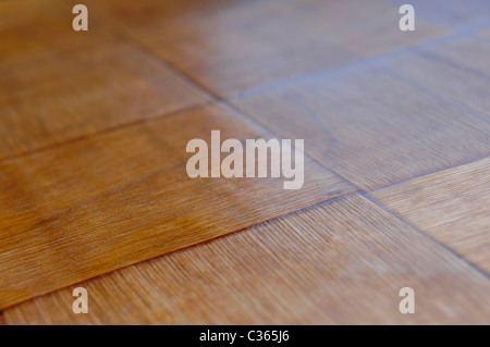 Lackierte gesponnen Bambus Holz Hintergrundtextur Stockfoto