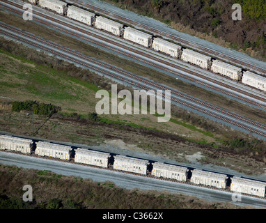 Aerial CSX Waggons Tampa Florida Stockfoto
