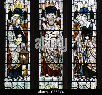 Das Westfenster, All Saints Church, Didcot, Oxfordshire, England, Vereinigtes Königreich Stockfoto