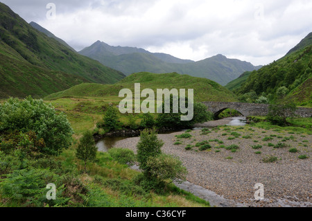 Glen Shiel in Nord-West-Schottland Stockfoto
