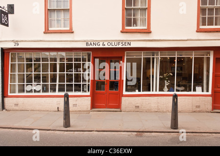 Der Bang & Olufsen Shop speichern in Cambridge, Cambridgeshire, England, Großbritannien, Uk Stockfoto