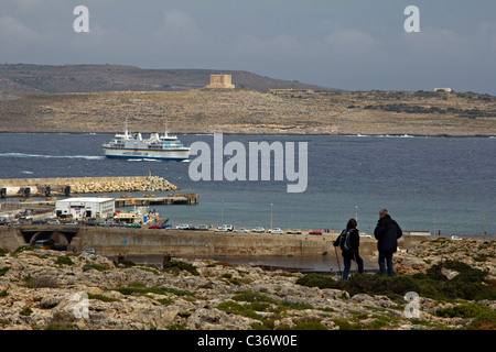 Marfa Ridge Spaziergang Insel malta Stockfoto