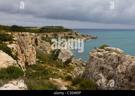 Marfa Ridge Spaziergang Insel malta Stockfoto