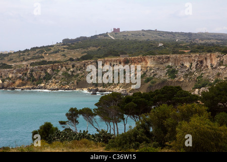 Marfa Ridge Spaziergang Insel malta Stockfoto