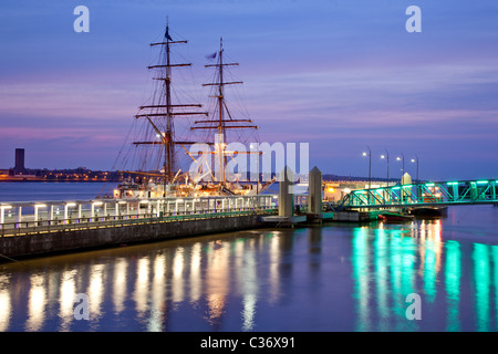 Segelschiff Stavros S Niarchos in Liverpool Stockfoto