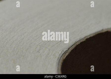 Nahaufnahme der Loo Roll. Stockfoto