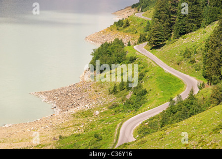 Kaunertaler Gletscherstraße - Kaunertaler Gletscher Talstrasse 11 Stockfoto