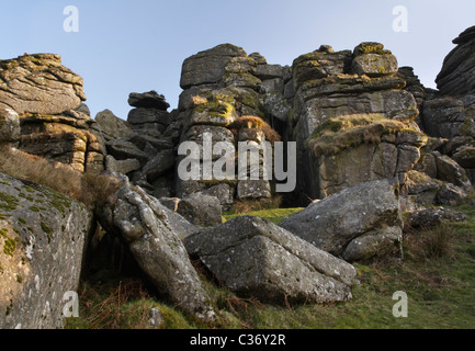 Hound Tor auf Dartmoor Stockfoto