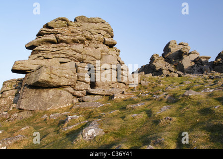 Hound Tor auf Dartmoor Stockfoto