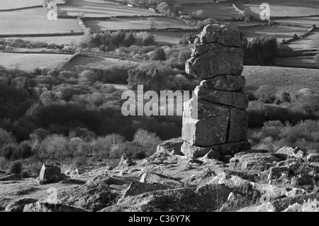 Bowerman die Nase auf Hayne hinunter auf Dartmoor Stockfoto