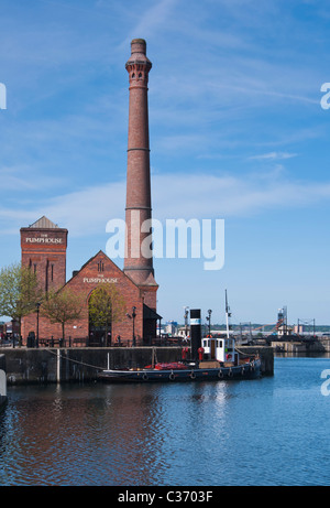 Das Pumpenhaus am Albert Dock in Liverpool, England. Stockfoto