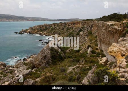 Marfa Ridge Spaziergang Insel malta Stockfoto