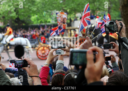 Königliche Hochzeit von Prinz William und Kate. Stockfoto