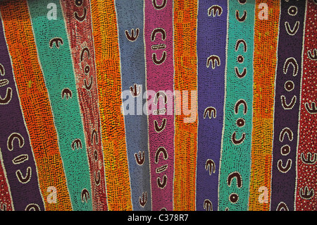 Kunst der Aborigines, Sydney Kingsford Smith International Airport, Sydney, New South Wales, Australien Stockfoto