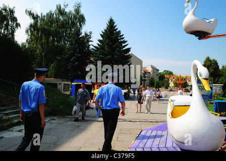 Park in Drohobytsch Stadt Zentrum, Ukraine Stockfoto