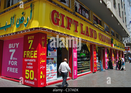 Giftland Zentrum Store, Old Baladiya Street, Deira, Dubai, Vereinigte Arabische Emirate Stockfoto