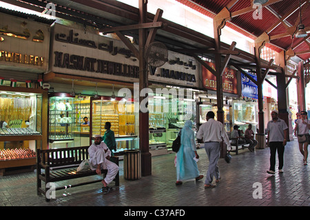 Diera Gold Souk, Deira, Dubai, Vereinigte Arabische Emirate Stockfoto