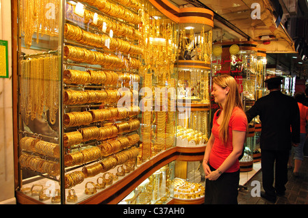 Diera Gold Souk, Deira, Dubai, Vereinigte Arabische Emirate Stockfoto