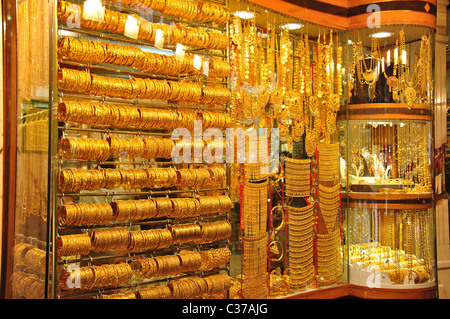 Diera Gold Souk, Deira, Dubai, Vereinigte Arabische Emirate Stockfoto