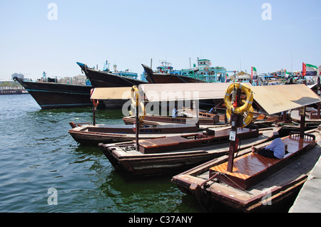 Deira alte Souk Abra Station, Deira, Dubai, Vereinigte Arabische Emirate Stockfoto