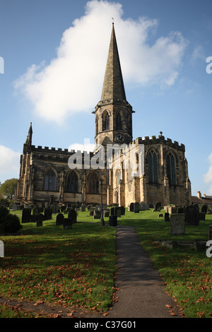 Bakewell Pfarrkirche Stockfoto