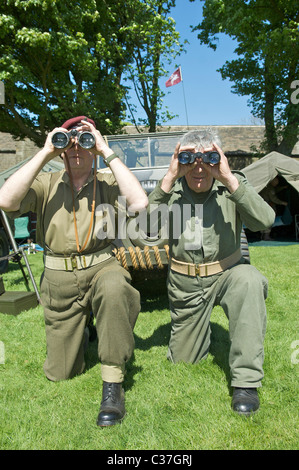 Zweiten Weltkrieg Re-Enactment Gesellschaft Veranstaltung Hoghton Towers, Lancashire, England Stockfoto