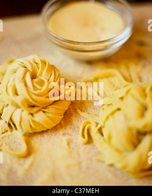 Hausgemachte Pasta Stockfoto