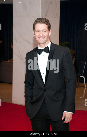 Matthew Morrison kommt für die White House Correspondents' Association Dinner. (WHCA) Abendessen in Washington, D.C., USA, oThe di Stockfoto