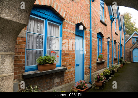 Viktorianische kornischen Armenhäuser in Padstow, Cornwall. VEREINIGTES KÖNIGREICH. Offenbar im Jahre 1875 gebaut. Stockfoto