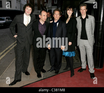 Chris Addison, Armando Iannucci, Tom Hollander, Gina McKee und Peter Capaldi Special Screening von "In The Loop" anlässlich der Stockfoto