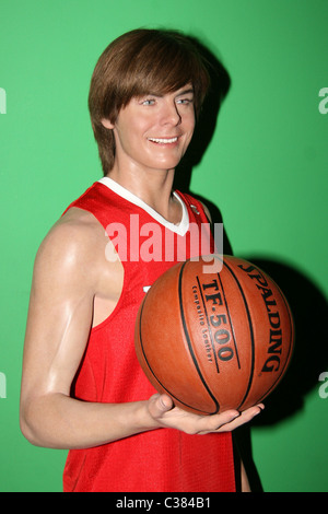 Zac Efron Wachsfigur bei Madame Tussauds in Times Square New Yoerk City, USA - 02.04.09 enthüllt Ray Filmano / Stockfoto