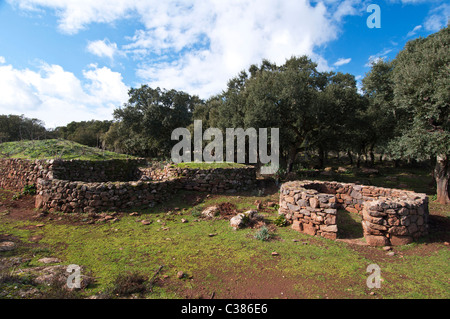 Coili Sa Bovida, Schafstall, basaltischen Hochebene Giara di Gesturi, Marmilla, Provinz Medio Campidano, Sardinien, Italien Stockfoto