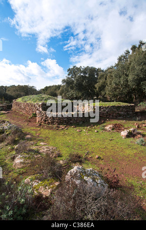 Coili Sa Bovida, Schafstall, basaltischen Hochebene Giara di Gesturi, Marmilla, Provinz Medio Campidano, Sardinien, Italien Stockfoto