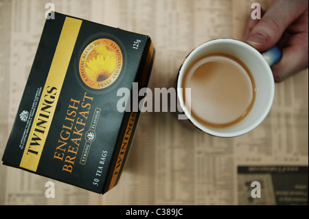 Anschauliches Bild von Twinings Tee; ein Produkt von Lebensmitteln AB. Stockfoto