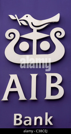 Ein Zweig der Allied Irish Bank, Roscommon, Irland Stockfoto