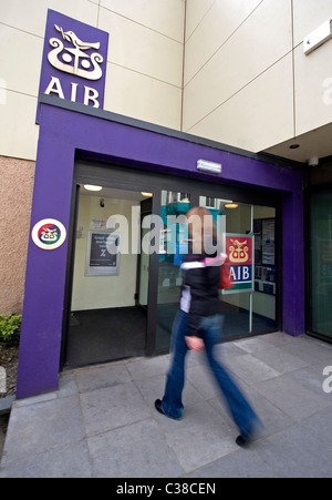 Ein Zweig der Allied Irish Bank, Roscommon, Irland Stockfoto